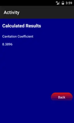 Cavitation Coefficient Lite android App screenshot 5